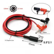 Адаптер питания DC 5.5*2.1/2.5 мм на 4 мм "банан"