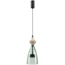 Каскадный подвесной светильник Odeon Light Palleta 5046/12LC черный/зеленый/металл/стекло/керамика LED 12W 4000К 1400Лм