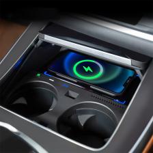 Центральное управление 15 Вт автомобильное беспроводное зарядное устройство для BMW X5 G05 X6 G06 2019 2020 Быстрая зарядка держатель для телефона крепление зарядная панель