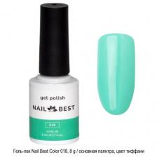 Гель-лак Nail Best Color 08, цвет тиффани, 8 мл