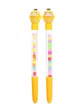 Ручка-прикол Calligrata «Утка», с кубиками, автоматическая, синий/чёрный стержень, гелевая, МИКС