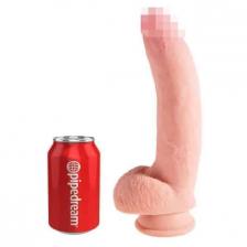 Фаллоимитатор Pipedream King Cock Plus Triple Density 26.7 см, телесный