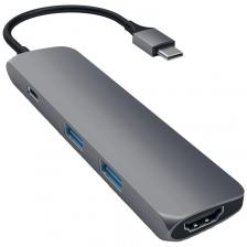 Хаб Satechi USB-C 4 в 1 (ST-CMAM) Space Gray