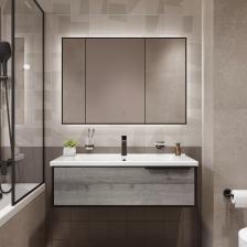 Мебель для ванной STWORKI Брамминг 100 подвесная, дуб шерман серый