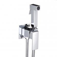 Смеситель с гигиеническим душем встраиваемый Corsa Deco со скрытой частью в комплекте хром (HF002)