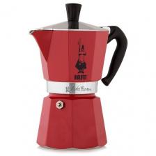 Гейзерная кофеварка Bialetti Moka Express (6 чашек), 270 мл красный 0.27 л 6 шт. 16 см 0.48 кг