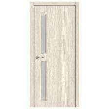 полотно дверное ПРИНЦИП Дуэт Лиственница белая стекло 200х70см ПВХ