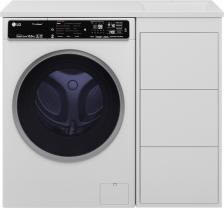 Тумба с раковиной Brevita Grafit 40 R, под стиральную машину, раковина Гавана