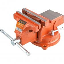 Тиски слесарные 125 мм поворотные STARTUL Master (ST9500-125) - предназначены для надежной и быстрой фиксации различных деталей при их ручной и механической обработке. Ширина губок: 125. Максимальное раскрытие губок: 75. Глубина зева: 55. Вид губок: рифленые. Зажимной механизм: винтовой. Материал корпуса: чугун. Усилие зажима: 1500. Диаметр винта: 14. Размер наковальни: 6x7 см. Диаметр отверстий для крепления к столу: 8. Винты: Есть. Поворотное основание: Есть. Наковальня: Есть.