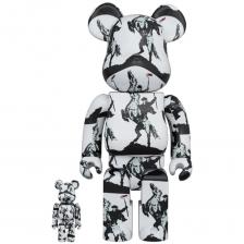 Фигура Bearbrick Medicom Toy Highwayman Brandalised x Banksy 400% and 100%