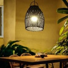 Светильник потолочный из ротанга «Пати», 1x120 Вт, Е27, 20x20x28 см