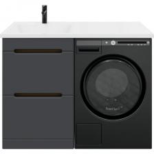 Тумба напольная SanStar Darko 60 Без раковины для ванной комнаты Дуб вотан, графит софт производится на российском заводе, оснащенном высокотехнологичным европейским оборудованием под брендом SanStar. Под контролем отдела качества, с соблюдением ТУ и ГОСТ.Товар относится к серии Практик, отличительной особенностью которой являются оптимальное соотношение качества и цены.А линейка мебели Darko, выполненная в современном стиле, внесет в вашу ванную комнату неповторимый дизайн и обновление. Дополнительно к тумбе возможно приобрести полный комплект мебели, а именно зеркало или зеркальный шкаф, шкаф-пенал.Для покрытия фасада изделия используется высококачественная матовая пленка увеличенной толщины. Фурнитура - хром. 2 выдвижных ящика с направляющими скрытого монтажа и доводчиками Boyard.В комплект входит тумба, ножки, дополнительные крепления к стене, фурнитура, паспорт. Товар доставляется в разобранном виде, состоит из 1 места, надежно упакованного в пятислойный гофрированный картон.Размеры изделия могут отличаться +/-1 см в связи со спецификой производства. Отображение цветового оттенка мебели на Вашем экране может немного отличаться от реального и зависит от настроек монитора. Пожалуйста, учитывайте это при подборе.