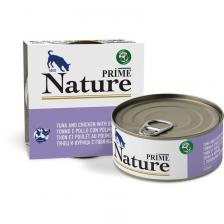 Prime Wild Nature влажный корм для собак, с курицей, с тунцом и говяжьим легким, в консервах - 150 г супер премиум для взрослых с тунцом консервы (в железной банке) Китай 1 уп. х 24 шт. х 3.6 кг