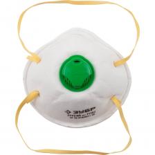 Конический респиратор Коническая фильтрующая полумаска ЗУБР ПФК-95 FFP2 с клапаном 11162