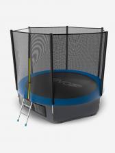 Батут каркасный EVO JUMP External 10ft + нижняя защитная сеть, диаметр 305 см, Синий