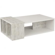 Стол с деревянной столешницей журнальный с полкой LEVE ANITA COFFEE TABLE