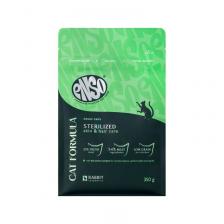 Enso Cat Formula Sterilised сухой корм для стерилизованных кошек, с кроликом и малиной - 350 г для взрослых с кроликом мешок Россия 1 уп. х 1 шт. х 0.35 кг