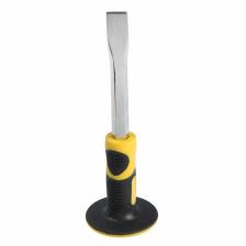 Зубило плоское ТУНДРА, сталь 45, хромированное, 2К рукоятка, 250x25 мм