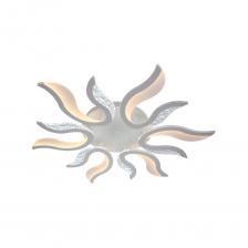 Люстра потолочная, светодиодная, управление с помощью смартфона и пульта, площадь освещения до 30 м2, габаритные размеры 89x12см, регулируемый свет, режим ночника. Регулируемая цветовая температура. Диммируемая.