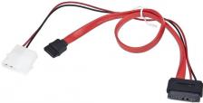 Кабель Gembird данные SATA + питание Molex - miniSATA, 0.5м (CC-SATA-C3)