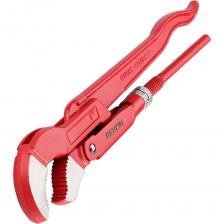 Газовый ключ с S-образными губками REKON изготовлен из хромованадиевой стали. Корпус ковано-штампованный, с усиленной гильзой. Шлифованные губки с индукционной закалкой. Ключ имеет узкий зев.