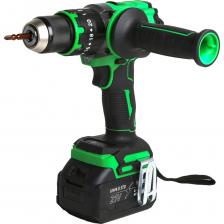 Аккумуляторная ударная бесщеточная дрель-шуруповерт в кейсе WORTEN 150 Нм, 2х4.0Ач,21В КА-90000703 предназначена для сверления отверстий в различных материалах (при установке соответствующих сверл для каждого вида работ), а также для монтажа/демонтажа резьбовых соединений (при установке соответствующих бит и головок). Благодаря наличию функции подсветки можно работать в помещениях со слабым освещением. Компактный и мощный бесщеточный двигатель. Надежный быстрозажимной патрон обеспечивает удобство замены и надежное крепление оснастки. Дополнительная рукоятка для прочного и надежного хвата.