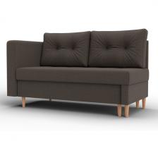 Кушетка Лига-098 (ДВП,ДСП,ЛДСП,Брус,Фанера/Дерево/Рогожка/Коричневый) Лига Диванов 132576