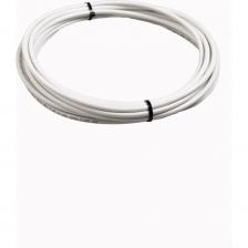 Коаксиальный кабель RETIC RG-6U, 75 Ом CCA, оплетка AL, белый, 10м TWCS-COAX-RG6-CСS-48-10 - антенный кабель, который обеспечивает низкие потери на высоких частотах. В комплекте идет набор коннекторов F, переходник под F и штекер. Применяется для прокладки кабельного, спутникового телевидения и видеонаблюдения в помещениях. Центральная жила провода RG-6 покрыта диэлектриком из специального изолирующего материала - вспененного полиэтилена. Сверху расположены 2 экрана - фольга из алюминия и оплетка из алюминиевых проволок плотностью 45%. Она достаточно мягкая для создания изгибов внутри помещения, но при этом обладает высокой прочностью. Материал проводника CCS (Copper Clad Steel) - выполнен из качественной плакированной медью стали. Дополнительные характеристики арактеристики: Материал токопроводящей жилы - CCS 21%. Диаметр токопроводящей жилы - 1,02. Диаметр изолированного проводника - 4.8 мм. Экранирование - двойное (Dual Shield). Материал общего экрана - полиэфирная алюминиевая фольга со 100% площадью покрытия. Крепление экрана - не приклеен. Материал оплетки - Al. Количество проволок, шт - 64 шт. Диаметра проволоки, мм - 0.12 мм. Плотность оплетки - 45%. Соответствие стандартам - ГОСТ 53880. Срок службы - не менее 12 лет.