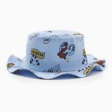 Панама детская MINAKU «Зверушки», размер 50, голубая