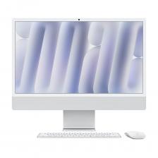 Моноблок Apple iMac 24'' М4 (2024), 10 CPU/10 GPU, 24 ГБ/256 ГБ, Standard glass, Silver, английская клавиатура