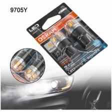 Лампа автомобильная OSRAM 9705Y 12V YELLOW LED WY21W 2.5W WX3x16d