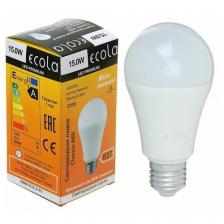 Лампа светодиодная Ecola D7SV15ELY, E27, A60, 15 Вт, 4000 К
