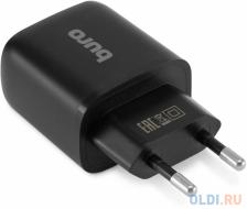 Сетевое зар./устр. Buro BUWG1 18W 3A (QC) USB-A универсальное черный (BUWG18P100BK)