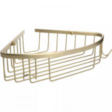 Металлическая полка угловая Fixsen Hotel FX-31051-1G золотая