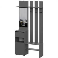 Вешалка с Зеркало Арникам Денвер, графит