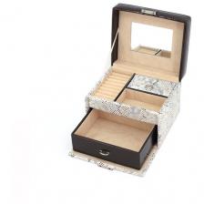 JARDIN D'ETE Шкатулка для украшений P6294, цвет бежево-золотистый, "змея" 22 х 16 х 12,8 см