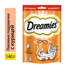 Лакомство для кошек Dreamies подушечки с курицей 140г