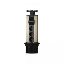 Блок розеток 12S (3 секции и 2 USB) Mebax 00-00001165