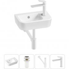 Комплексное предложение по специальной цене, включающее все необходимое для обустройства санузла / ванной комнаты, где каждый элемент усовершенствован для достижения абсолютной гигиены и надежности монтажа, максимального удобства использования. КЕРАМИЧЕСКАЯ РАКОВИНА Керамическое изделие обладает ровной поверхностью, от которой, ощущается приятное тепло и уют. Благодаря своему мерцающему блеску, раковина производит особенно благородное впечатление и подчеркивает высокое качество оснащения ванной комнаты. Вследствие обжига керамики при температуре 1250° С образуется плотная трехслойная фарфоровая структура, которая придает прочность и обеспечивает белизну как внутренней, так и внешней поверхности умывальника. Антибактериальное грязеотталкивающее покрытие керамики Lavinia Boho препятствует образованию налета и размножению патогенных бактерий. Для регулярной уборки раковины достаточно использования теплой воды и мягкой салфетки. Конструкция чаши умывальника и расположение смесителя позволяют максимально избежать брызг воды при использовании изделия. Сливное отверстие раковины и точно выверенный угол уклона, обеспечивают слив до 30 литров воды в минуту, что позволяет использовать умывальник без ограничений мощности потока и опасения перелива воды. ДОННЫЙ КЛАПАН CLICK-CLACK Донный клапан из высококачественной латуни отличается прочностью и долговечностью, устойчив к коррозии, процессам окисления и повреждениям. Внутренние стенки изделия имеют фирменное защитное покрытие Protect’IN, препятствующее скоплению грязи и оседанию водопроводных примесей и солей, что облегчает уход и снижает вероятность образования засоров. В быту наличие клапана не только сдержит проникновение неприятных запахов из канализации, но и превратит обычную раковину в многофункциональный атрибут: от своеобразной емкости для стирки вещей, мытья игрушек до уходовых ванночек. Заглушка клапана служит барьером от попадания мелких предметов в сливное отверстие раковины, а удобная разборная конструкция позволяет прочищать механизм от возможных загрязнений за считанные минуты. МЕТАЛЛИЧЕСКИЙ СИФОН Выполненный из латуни сифон Drainage System обладает высокой устойчивостью к перепадам температур и давления, не накапливает статическое электричество и не притягивает пыль. Сплав не содержит вредных для здоровья веществ и не окисляется со временем. Декоративное покрытие устойчиво к выцветанию и воздействию коррозии, а места наибольшего износа дополнительно защищены от истирания. Внутренние стенки с защитным покрытием Protect’IN не подвержены скоплению грязи, оседанию водопроводных примесей и солей, что сводит к минимуму образование засоров. Интуитивно понятный монтаж позволяет осуществить сборку и подключение сифона самостоятельно. Наличие регулировки длины патрубка способствует беспроблемной установке при нестандартном расположении коммуникаций и необходимости адаптировать конструкцию под тип и габариты умывальника. Высокая пропускная способность обеспечивает оптимальный отток воды и комфорт водных процедур. Функция гидрозатвора препятствует проникновению неприятных запахов из канализации. ЛАТУННЫЙ СМЕСИТЕЛЬ ДЛЯ РАКОВИНЫ Надежный смеситель ICON! for life от Wellsee – функциональное решение для умывальной зоны. Для включения или выключения воды достаточно легкого прикосновения к эргономичной ручке. Высокую точность управления напором и температурой воды обеспечивает испанский керамический картридж GLIDEmove. Регулируемый аэратор Neoperl с технологией AIRflow? позволяет скорректировать направление потока, уменьшает разбрызгивание и приглушает шум воды. Литой корпус из сантехнической латуни высокой плотности выдерживает перепады давления и отлично противостоит гидроударам. Покрытие смесителя устойчиво к выцветанию и воздействию коррозии, а места наибольшего износа защищены от истирания и известкового налета. Прочные гибкие шланги из каучука в металлической оплетке и качественная опрессовка INNOpex обеспечивают наивысшую надежность соединений и устойчивость к перепадам давления в системе, тем самым предотвращая возможные протечки. ГОТОВОЕ РЕШЕНИЕ ТУАЛЕТНОЙ КОМНАТЫ Дизайнерска