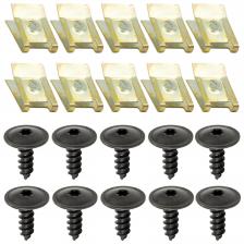 Для VW Audi A1 A3 A4 A5 Q5 Q7 TT SEAT 4,8x16 мм Крышка двигателя Защита от брызг Колесо Арка Torx Винт Фиксатор Крепежный зажим