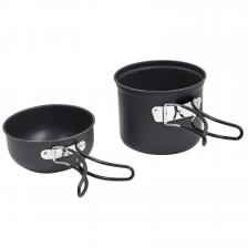Котелок с крышкой-миской Forester черный 1 л