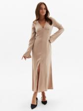 Платье женское шёлковое MIST: Classic Collection размер 46, бежевое