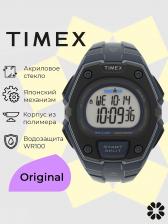 Спортивные часы TIMEX TW5M48400, электронные, 45 мм, с подсветкой Indiglo, Синий