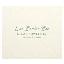 Clean Skin Club, Luxe Bamboo Box, чистые полотенца, размер Xl, контейнер с крышкой, 50 шт.