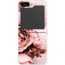 Чехол на Samsung Galaxy Z Flip 5 / Самсунг Галакси Зет Флип 5 с принтом Пыльно-розовые пионы