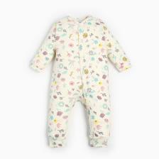 Комбинезон детский «Крошка Я» Flower, рост 74-80 см, бежевый