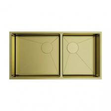 Мойка кухонная двойная Omoikiri Taki 85х44 светлое золото