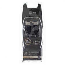 Кабель аудио-видео Cactus CS-HDMI.2-1.8 HDMI (m)/HDMI (m) 1.8м. позолоч.конт. черный