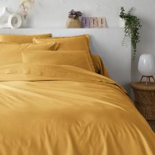 Пододеяльник из хлопковой перкали Scnario 260 x 240 см желтый