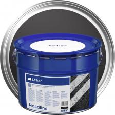Быстросохнущая краска для дорожной разметки Краска для дорожной разметки Selkor Roadline быстросохнущая, черный, 10 кг 22450